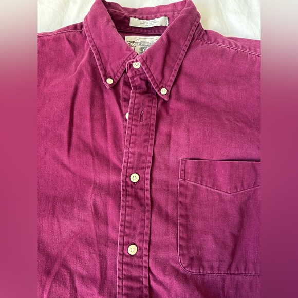 John ashford sport burgandy button up long sleeve - Picture 3 of 4